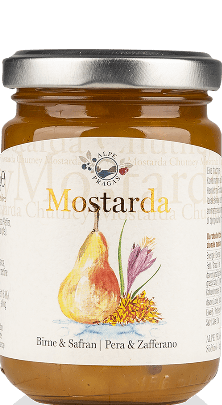 Alpe Pragas Mostarda Pera e Zafferano 160g