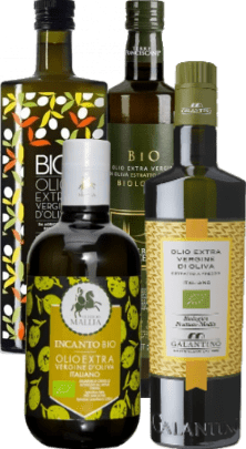 Olio Extra Vergine di Oliva Box Degu Olio Italiano BIO 4x500ml