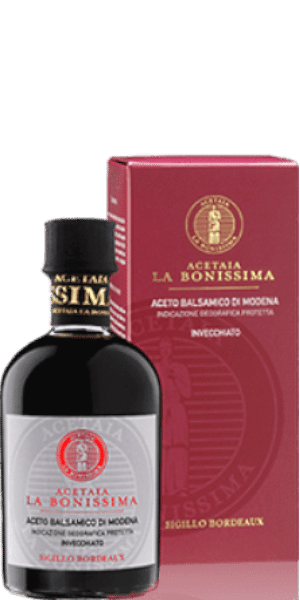 La Bonissima Sigillo BORDEAUX Invecchiato Aceto Balsamico di Modena