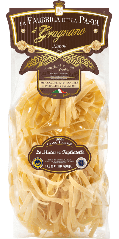 La Fabbrica della Pasta Pasta di Gragnano IGP Tagliatelle è Matasse 500g 1 La Fabbrica della Pasta Pasta di Gragnano IGP Tagliatelle è Matasse 500g