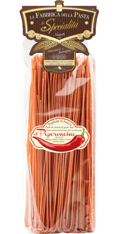 La Fabbrica della Pasta Pasta di Gragnano IGP Spaghetti al Peperoncino 500g 1 La Fabbrica della Pasta Pasta di Gragnano IGP Spaghetti al Peperoncino 500g