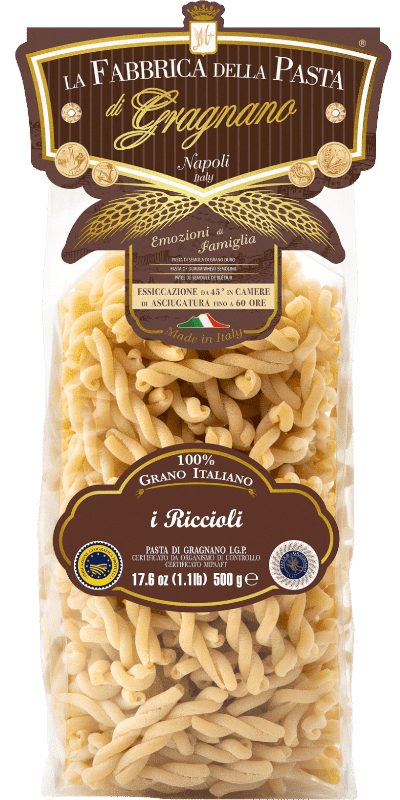 La Fabbrica della Pasta Pasta di Gragnano IGP I' Riccioli 500g 1 La Fabbrica della Pasta Pasta di Gragnano IGP I’ Riccioli 500g