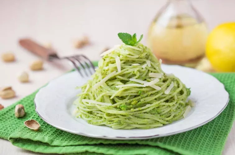 Spaghetti al Pesto di Pistacchio Titelbild