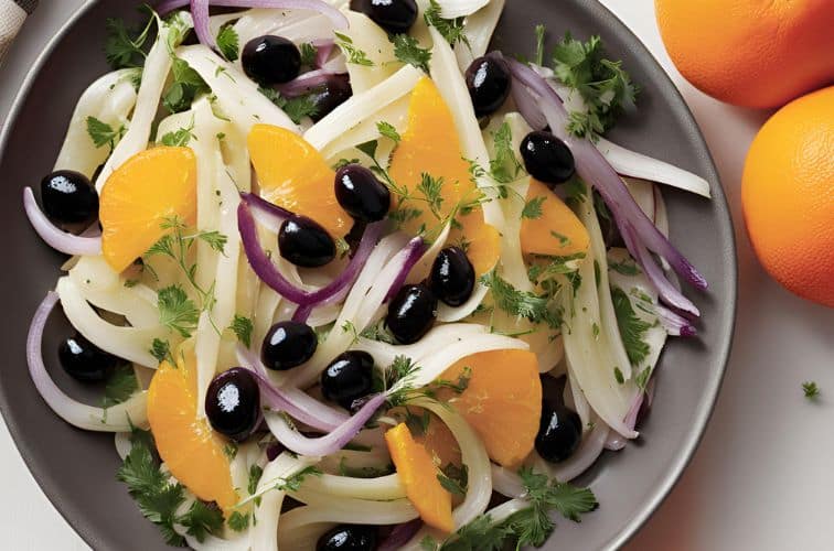 Sizilianischer Orangen Fenchel Salat: Mediterraner Genuss in jedem ...