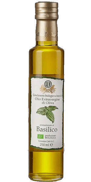 Olio Extravergine di Oliva al Basilico/mit Basilikum BIO Calvi 0,25L 1 Olio Extravergine di Oliva  al Basilico/mit Basilikum BIO Calvi 0,25L