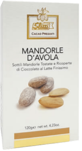 Mandorle d'avola ricoperto di Cioccolato al Latte Finissimo Slitti