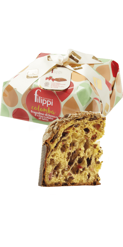 Colomba con fragoline di bosco e ciocc.latte Filippi 750g