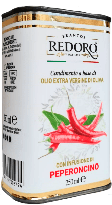 Frantoi Redoro Olio Extra Vergine con Peperoncino/ mit Chili BIO 1 Frantoi Redoro Olio Extra Vergine con Peperoncino/ mit Chili BIO