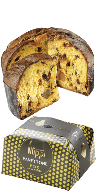 Panet. pera cand. e ciocco.fondente Filippi 500g
