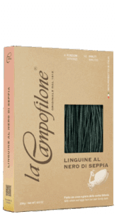 La Campofilone Linguine al nero di seppia - mit Tinte vom Tintenfisch 250g