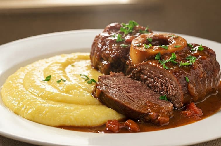 Ossobuco mit Polenta