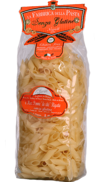 La Fabbrica della Pasta Pasta di Gragnano IGP Mez Penne "de zite" rigate - glutenfreie Pasta 500g 1 La Fabbrica della Pasta Pasta di Gragnano IGP Mez Penne “de zite” rigate – glutenfreie Pasta 500g