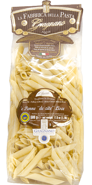 La Fabbrica della Pasta Pasta di Gragnano IGP Penne “de zite” Lisce 500g