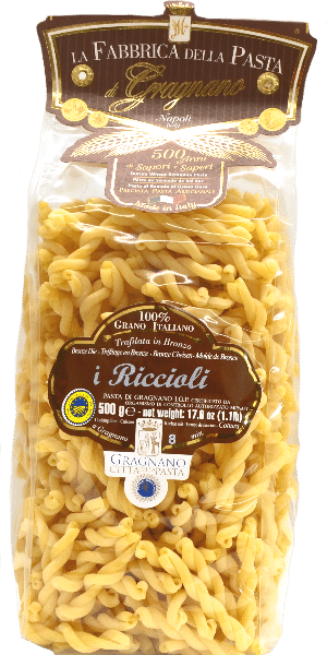 La Fabbrica della Pasta Pasta di Gragnano IGP I' Riccioli 500g 1 La Fabbrica della Pasta Pasta di Gragnano IGP I’ Riccioli 500g