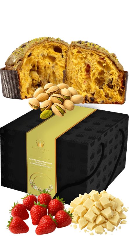 Panettone Pistazien und Erdbeeren 1kg