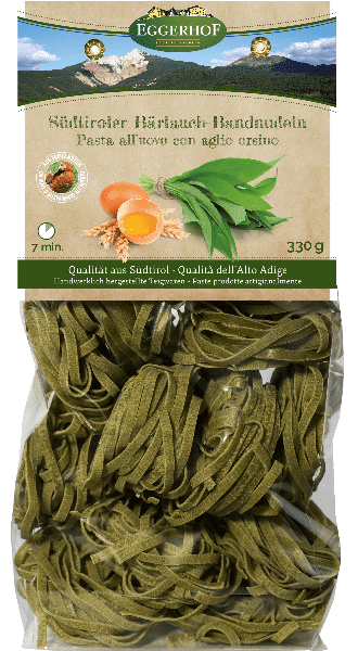 Eggerhof Pasta con aglio orsino 330g 1 Eggerhof Pasta con aglio orsino 330g