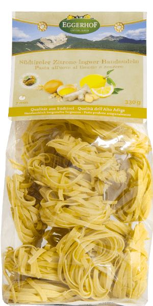 Eggerhof Pasta all'Uovo al Limone e Zenzero 330g 1 Eggerhof Pasta all’Uovo al Limone e Zenzero 330g