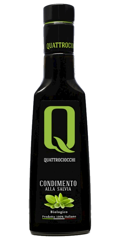 Quattrociocchi Condimento a base di Olio Extra Vergine con Salvia 1 Quattrociocchi Condimento a base di Olio Extra Vergine con Salvia