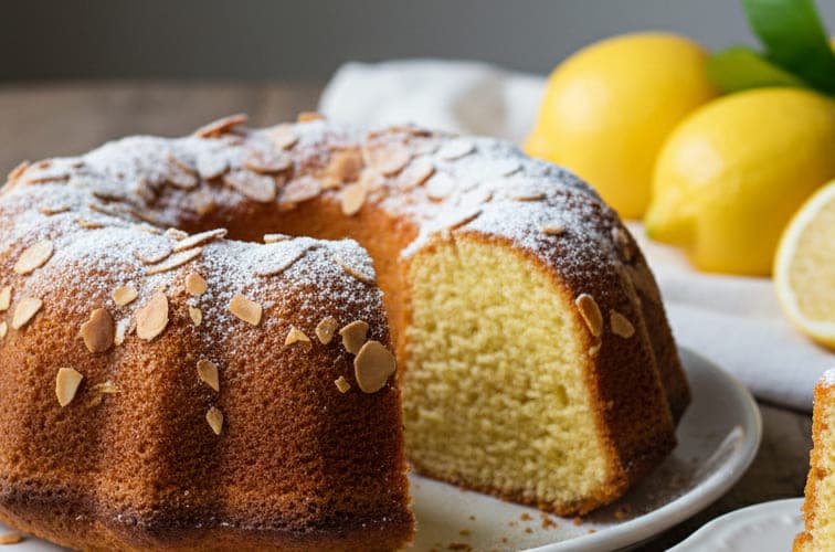 Ciambella di Limone eine Variante mit Mandeln 1
