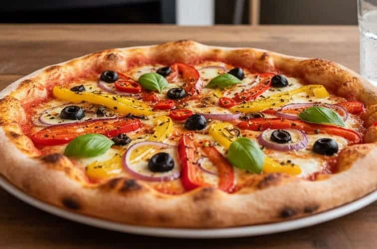 Pizza alla Diavola als vegetarische Variante