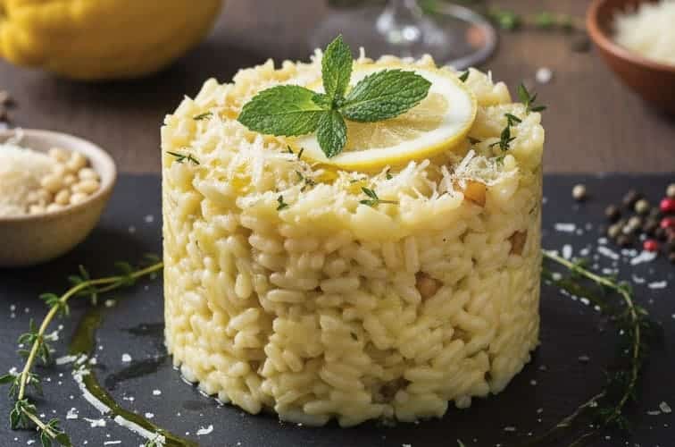 Cedro Risotto besonders appetitlich angerichtet