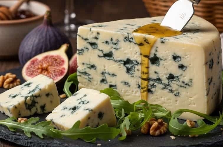 Dolce Gorgonzola: Das Originalrezept für cremigen italienischen Blauschimmelkäse 3 Dolce Gorgonzola mit Rucola und Walnuessen
