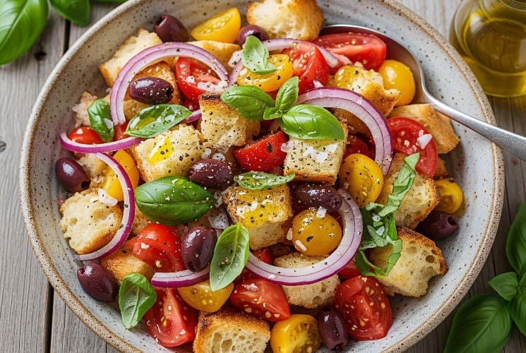 Panzanella traditionelles Gericht aus der Toskana