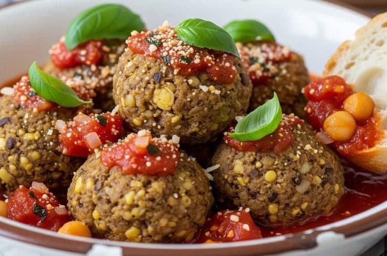 Polpetta della nonna vegetarische Variante mit Kichererbsen