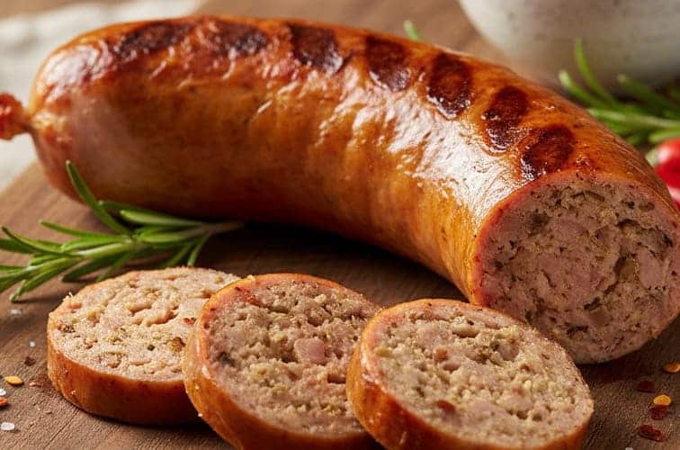 Rezepte fuer Salsiccia in der Nahaufnahme