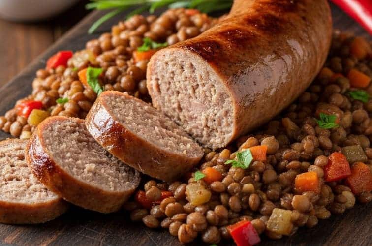 Rezepte fuer Salsiccia mit Linsen