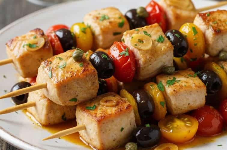Schwertfisch Rezepte als Spiesse