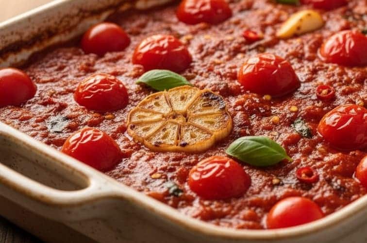 Tomatensoße aus dem Backofen nach Tim Mälzer moderne Interpretation