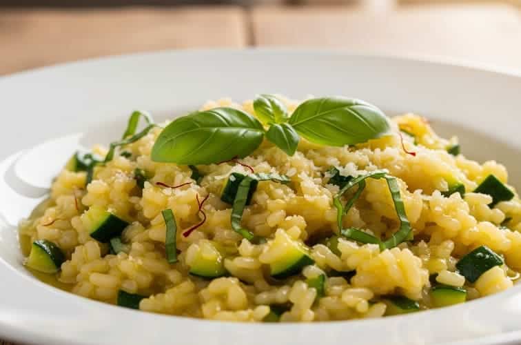 Zucchini Risotto leckeres lombardisches Gericht