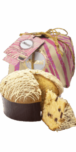 Muzzi Panettone mit Erdbeeren, Weißer Schokolade und Grünem Pfeffer 750g