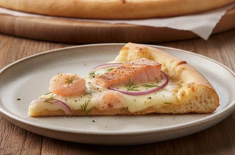 Alaska Pizza – Ein Rezept zwischen italienischer Tradition und moderner Geschmackswelt 3 Alaska Pizza auf einem Teller angerichtet