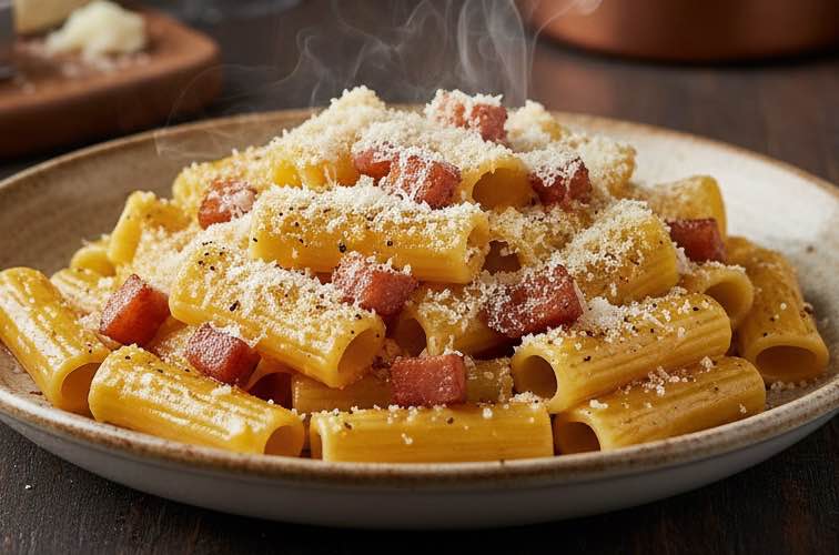 Carbonara Rigatoni bekannt aus Rom