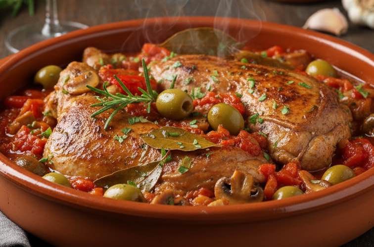 Coniglio alla Cacciatore – Traditioneller italienischer Hasenbraten nach Jägerart 2 Coniglio alla Cacciatore Kaninchen nach Jägerart