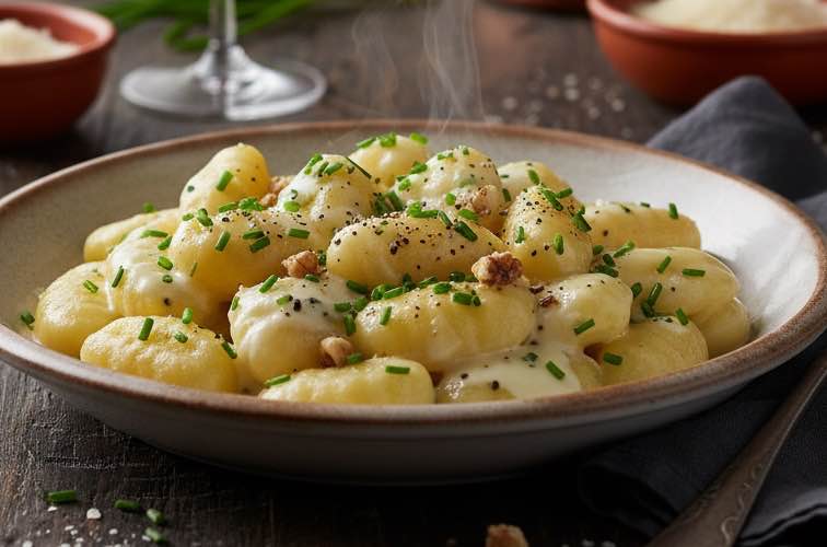 Gnocchi al Gorgonzola – cremig, herzhaft und typisch norditalienisch 2 Gnocchi al Gorgonzola ein Gericht aus dem Norden