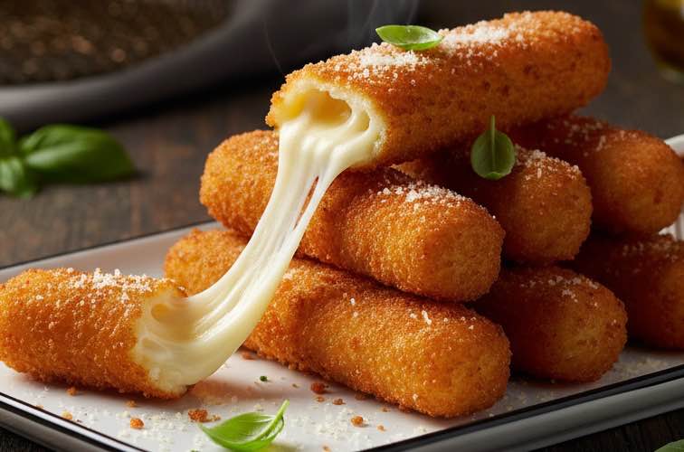 Mozzarella Snacks leckere Mozzarella Sticks