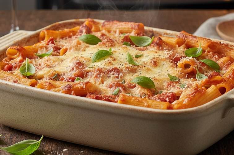 Ofenpasta mit Frischkäse – Ein Gericht zwischen moderner Hausmannskost und mediterraner Aromenvielfalt 2 Ofenpasta mit Frischkäse ein schnelles Gericht