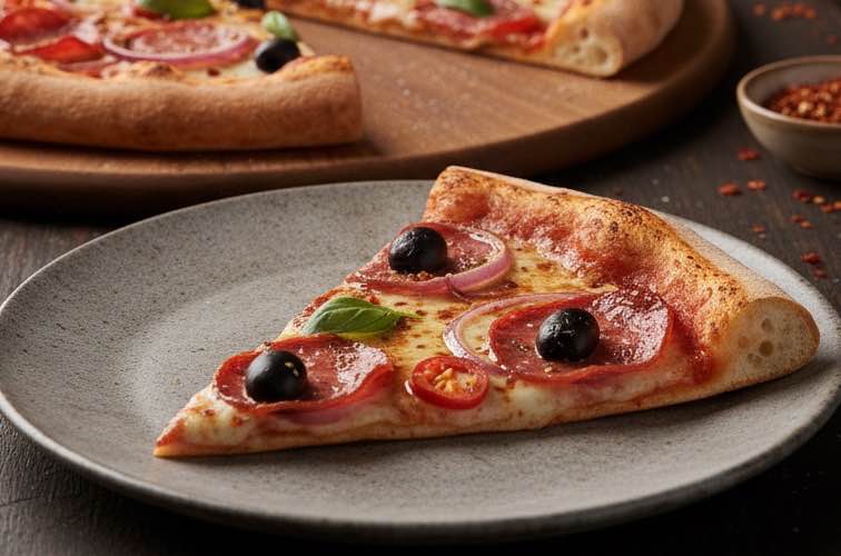 Pizza Mafia Belag – provokant, würzig und vollkommen italienisch 3 Pizza Mafia Belag ein Stück von der Pizza