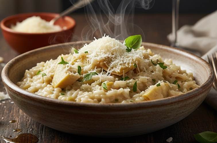 Risotto ai Carciofi ein leckeres Gericht aus Rom