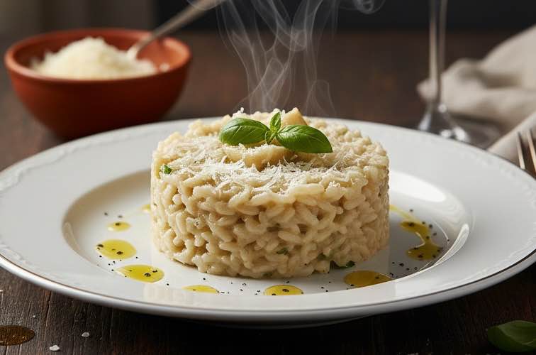 Risotto ai Carciofi lecker angerichtet