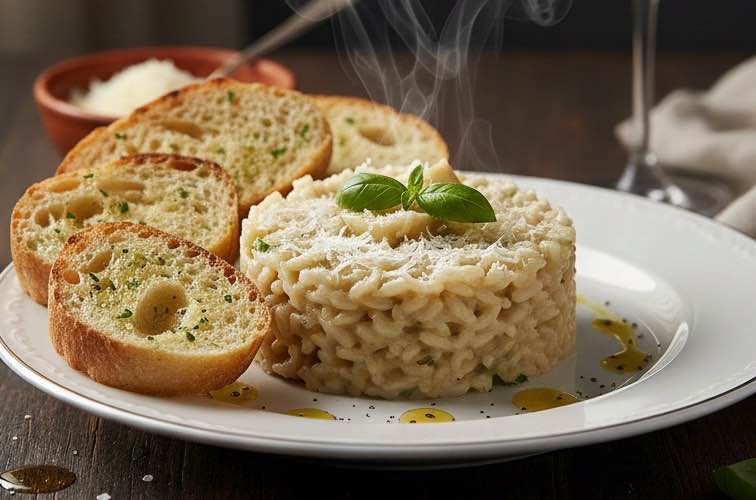Risotto ai Carciofi mit Ciabatta