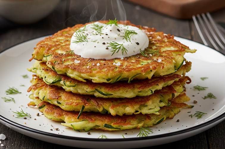 Zucchini Rösti: Ein italienisches Rezept für knusprige Gemüse-Köstlichkeiten 2 Zucchini Rösti eine beliebte Vorspeise