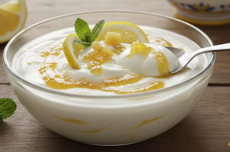 Amalfi Zitronen Marmelade Rezept – Ein Stück italienische Sonne im Glas 4 Amalfi Zitronen Marmelade auf Joghurt