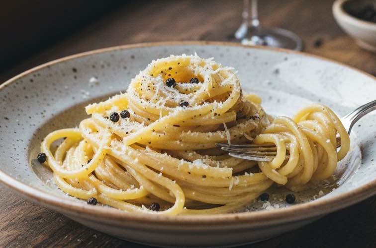 Bucatini Cacio e Pepe Rezept – Authentische römische Pasta 9 Bucatini Cacio e Pepe ein römischer Klassiker