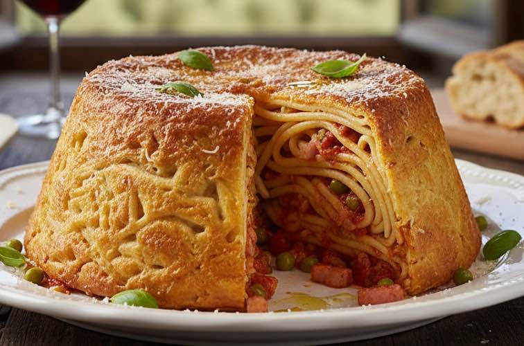 Bucatini Timbale: Das Originalrezept aus Italien 8 Bucatini Timbale traditionelles Ofengericht