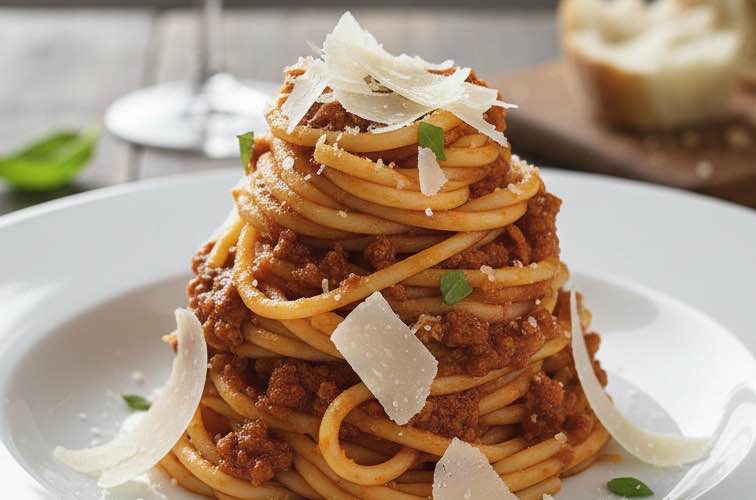 Bucatini al Ragù – Klassisches Pasta-Rezept aus Italien 3 Bucatini al Ragù besonders angerichtet