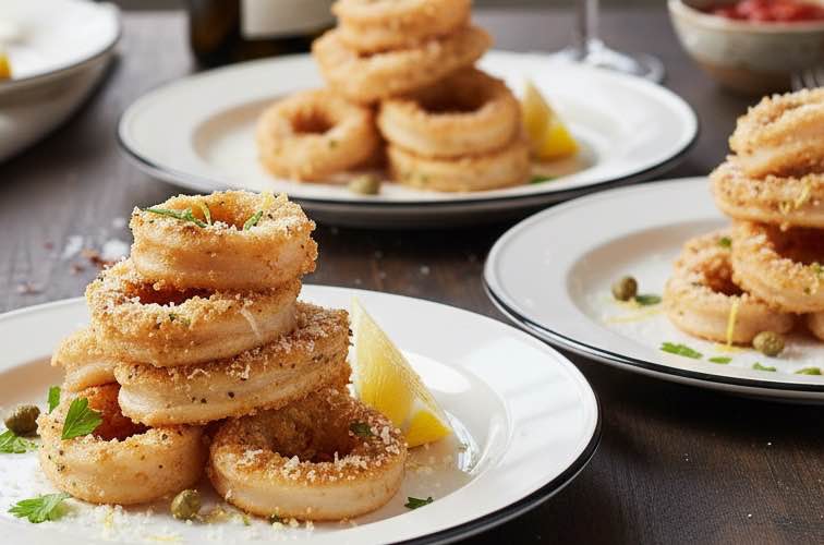 Calamari alla Palermitana – Sizilianische Tintenfische nach traditioneller ArtCalamari alla Marinara 3 Calamari alla Palermitana besonders angerichtet